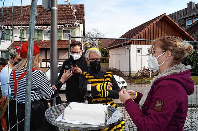 Bild 19: Bilder vom Frickinger Narrenbaumstellen