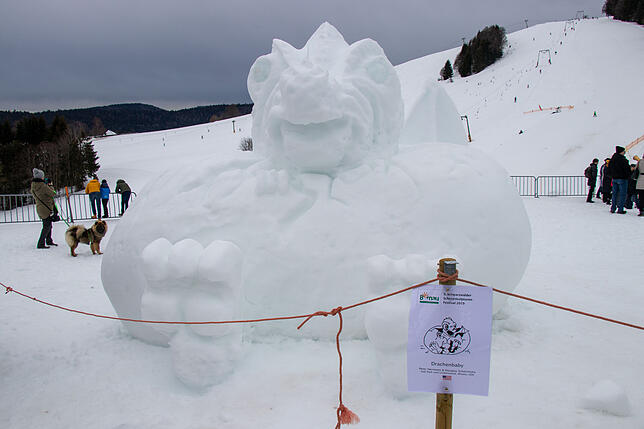 Bild 11: Das sind die Künstler und ihre Schneeskulpturen