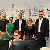 Besuch in der SÜDKURIER-Lokalredaktion in Waldshut (von links): Kai Oldenburg, Redaktionsleiter Hochrhein, Redakteurin Juliane ...