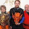 Hexe Mandy Sachsenmaier, Oberteufel Marvin Gutmann und Teufel Rüdiger Sachsenmaier bilden die Spitze der Höllen Daifel.