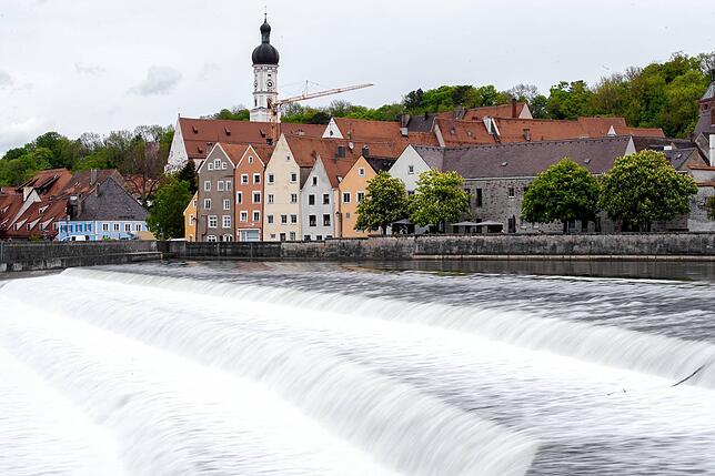 Landsberg am Lech bezaubert durch seine vielen verwinkelten Gässchen.