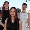 Ein starkes Team: Leamarie Pupkes (von links), Giada Ramadani und Sarah Gharmoul. Die Berufsschülerinnen gewinnen für ihre Klasse den ...