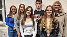 Die Neuaufnahmen (von links): Felicia Schlegel, Jule Kuttruff, Felicia Weiß, Nils Hank, Sophia Liebetanz, Lara Pries.