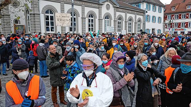 Die Demo am Samstag in Überlingen.