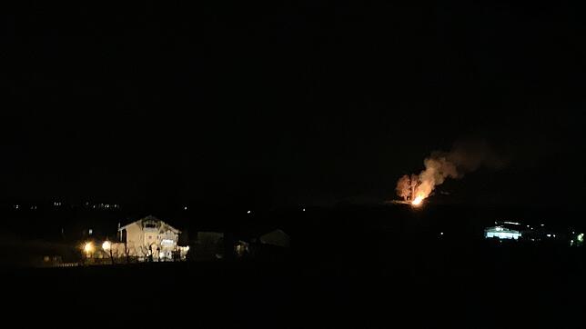Donnerstagabend, gegen 23 Uhr: Der Hagnauer Funken steht in Flammen.