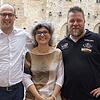Sie stehen für neuen Schwung in der Städtepartnerschaft mit Gimignano (von links): Bürgermeister Andrea Marrucci, Carolina Taddei und ...