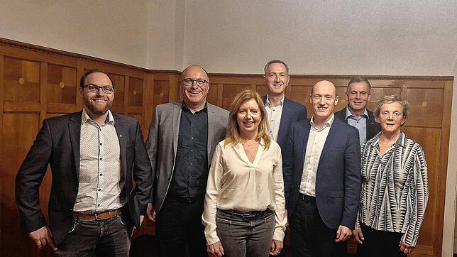 Die Kandidaten für den Kreistag (von links): Pascal Wölfle (Ortsvorsteher in Oberbaldingen), Ralf Pahlow (Bürgermeister in Tuningen), ...