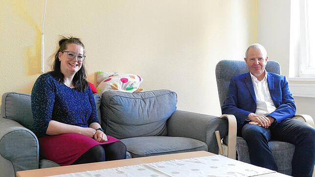 Freuen sich auf Young Caritas (von links): Carina Franz und Rolf Steinegger.