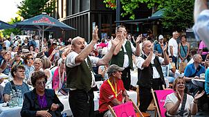 Grandiose Stimmung auf den Plätzen in der Stadt: Das Landesmusikfestival war zu Gast beim Stadtfest in Singen und hat für ausgelassene ...