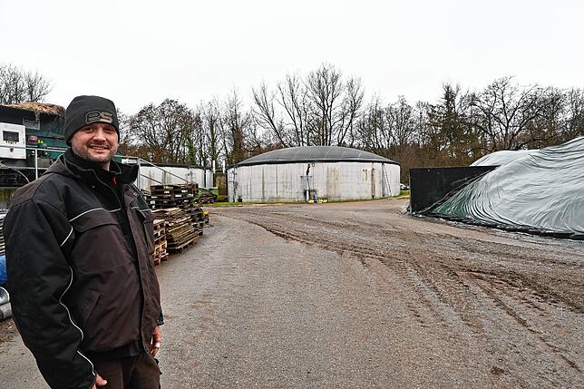 Marco Rehm macht mit seiner Biogas-Anlage das Nahwärmenetzwerk des „Bioenergiedorfs“ Möggingen möglich.