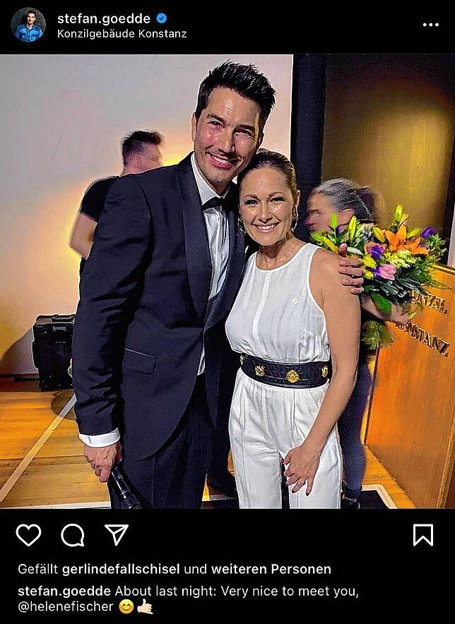 Helene Fischer war zu Gast im Konstanzer Konzil. Fernseh-Moderator Stefan Gödde moderierte die Veranstaltung.