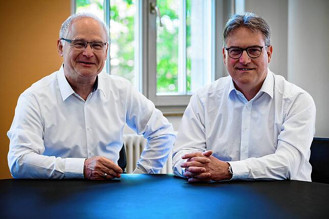 Werner Rottler, Präsident der Handwerkskammer Konstanz (links) und Georg Hiltner, Hauptgeschäftsführer der Handwerkskammer Konstanz, ...
