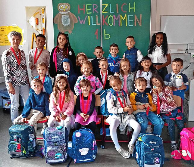 Klassenlehrerin Silke Eble betreut im neuen Schuljahr diese Rasselbande.