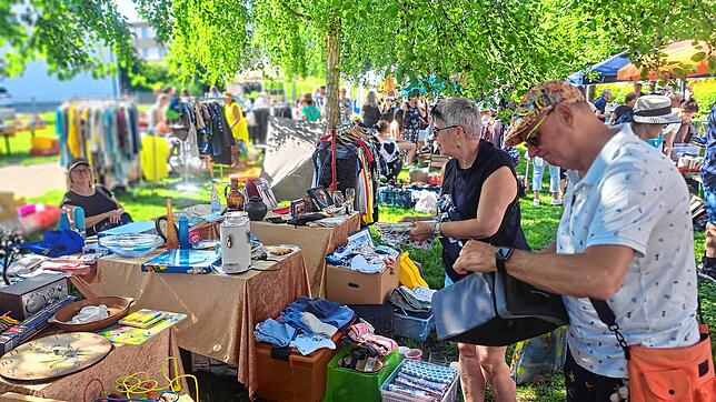 Bild 4: So schön war es auf dem SÜDKURIER-Flohmarkt in Bad Säckingen