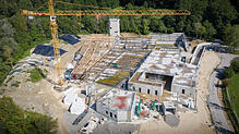Bild : Die Eröffnung des Schwaketenbades verzögert sich erneut. Was sich getan hat auf der Baustelle, zeigen wir Ihnen mit exklusiven Videoaufnahmen unserer Drohne