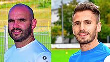 Die Gewinner: Klaus Gallmann (links) vom FC Erzingen und Musa Musliu vom Tabellenführer SV Herten haben die Ehre die &bdquo;Top-Elf der ...