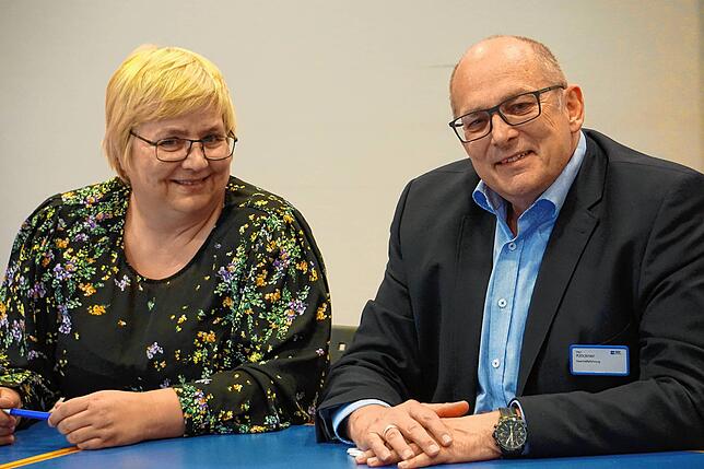 Margita Geiger und Franz Klöckner haben ein Jahr lang den MCB gemeinsam geleitet.