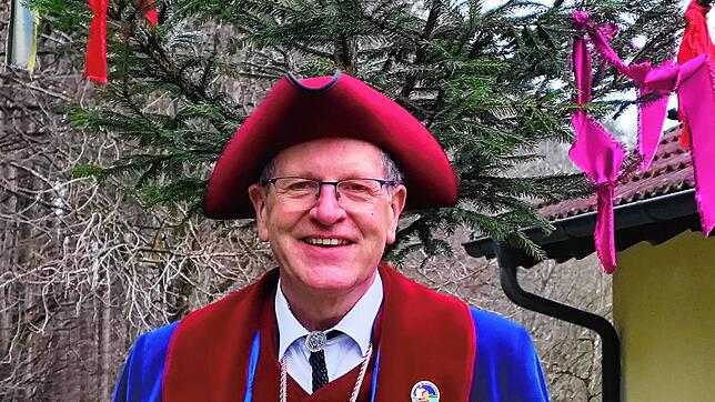 Bald geht‘s los, Narrenpräsident Reinhard Traber freut sich auf viele Besucher in Mühlingen.