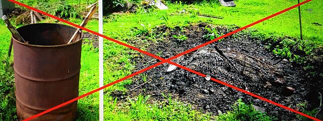 Feuertonnen und Feuerstellen, in denen auch Hausmüll verbrannt wird, verbietet das Abfallrecht. Pächter im Gottmadinger Kabisland wurden ...