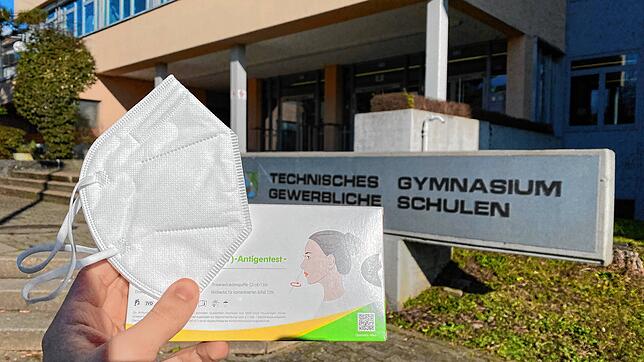Zum Schulstart nach den Weihnachtsferien am 10. Januar wurde täglich an den Schulen in Baden-Württemberg, wie hier an der Gewerblichen ...