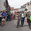 Diese Gruppe hat am Samstag nach einem Aufruf der Grünen für eine bessere Infrastruktur für den Fahrradverkehr &ndash; hier in der ...