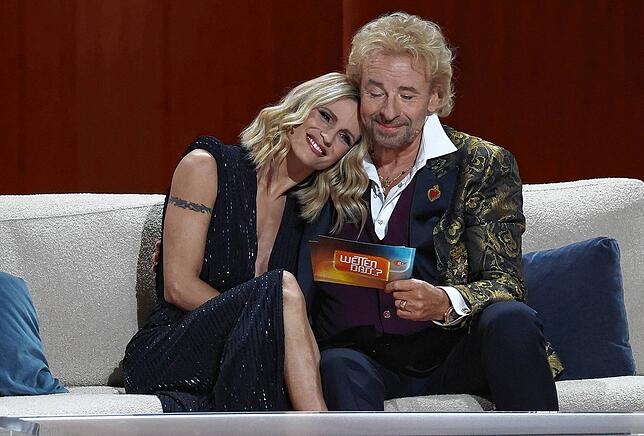 Ein eingespieltes Team: Michelle Hunziker und Thomas Gottschalk.