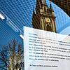 Der Aushang an der Eingangstür des Kaufhaus Kratt in der Radolfzeller Innenstadt. Das Traditionskaufhaus appelliert darauf an die ...