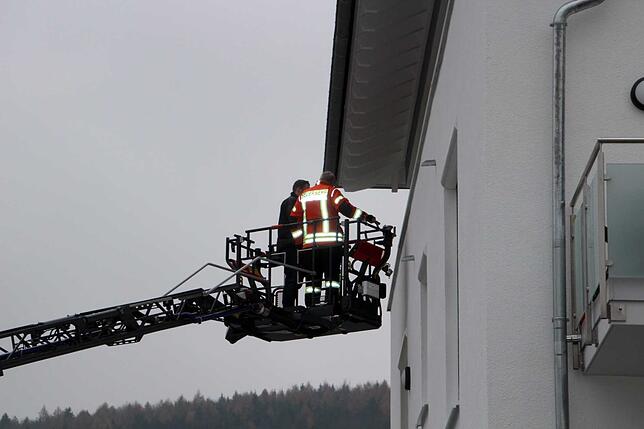 Bild 30: Bilder von der Drehleiter-Demonstration der Feuerwehr Blumberg