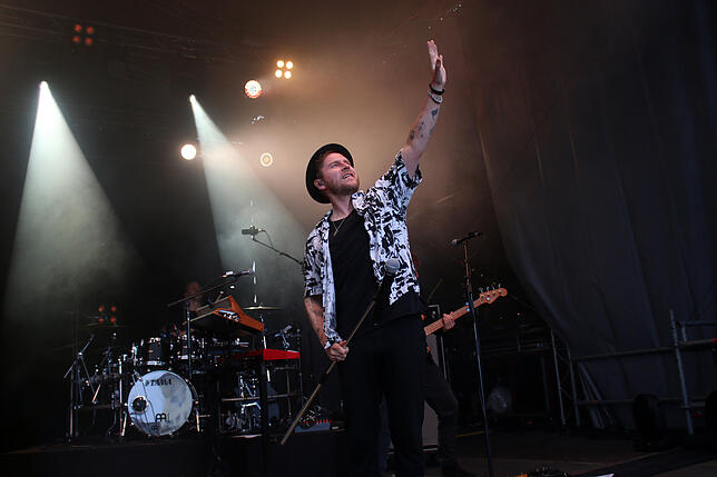 Johannes Oerding beendete das Markdorf Open Air am Samstag.
