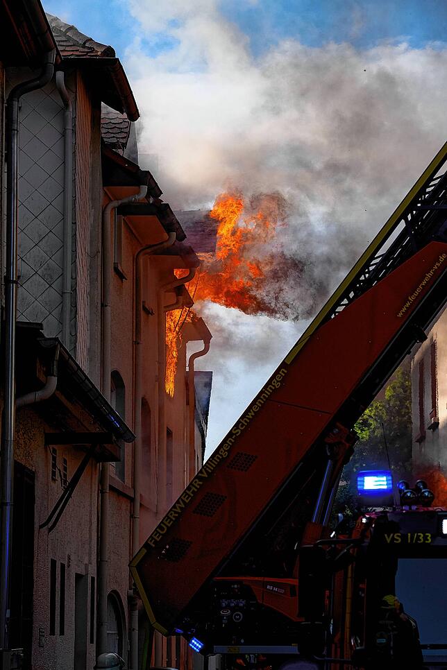 Bild 6: Der Großbrand in Villingen in Bildern: So schlimm wütete das Feuer in der Innenstadt