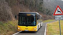 Mit Bussen und Bahnen unterwegs im Hegau. Das Deutschlandticket gilt auch zwischen Tengen und Talheim.
