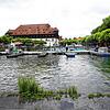 Wenn der Wasserstand noch höher steigt, dann steht der Konstanzer Stadtgarten &ndash; hier am Gondelehafen mit Blick zum Konzil &ndash; ...