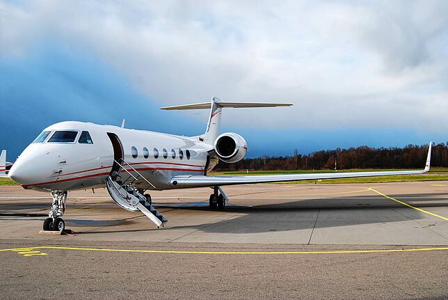 Privatmaschinen am Bodensee-Airport.