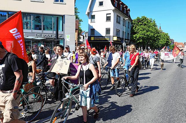 Bild 8: Gemeinsamer Protest am 1. Mai: So gingen Konstanzer und Kreuzlinger auf die Straße