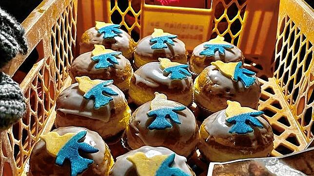 In Ühlingen gab es Berliner mit Friedentauben für die Ukraine.