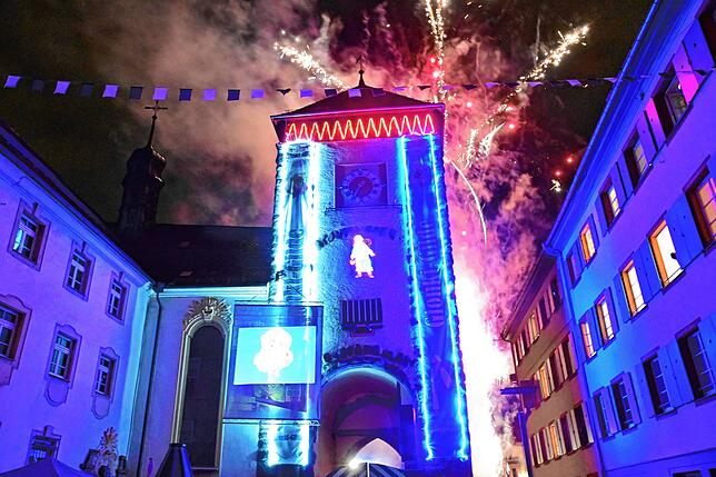 Ein fulminantes Schauspiel war das Feuerwerk der Glonki-Gilde.