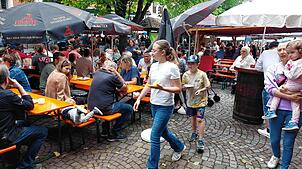 Das Allensbacher Seetorfescht war trotz schlechter Wetterprognose gut besucht – so auch am Sonntag mit Familienprogramm.