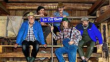 Das Hand-Werk ist fast vollbracht. Jetzt folgt der Wort-Witz im Am-Vieh-Theater für Hans Kindler (von links), Kurt Kammerer, Reinhard ...