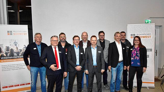 Die Referenten des zehnten Unternehmertreffs der WSW. Bild: Stefan Pichler