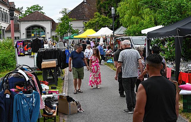 Der Flohmarkt im Schlösslepark.