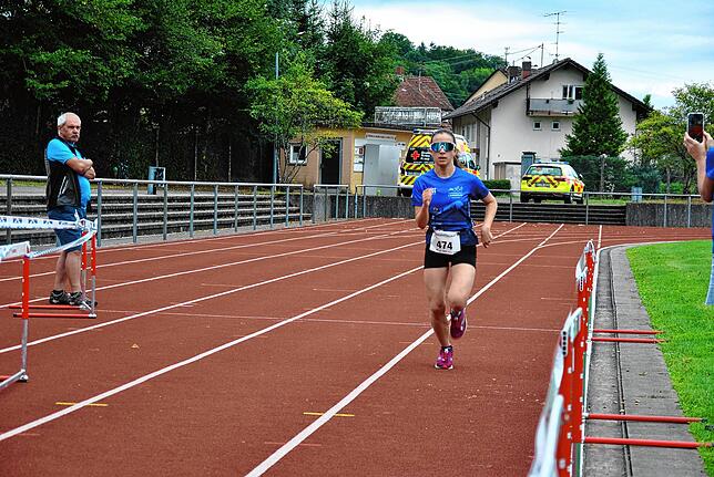 Heidi Schmidt gewann den Schülerlauf bei den Mädchen