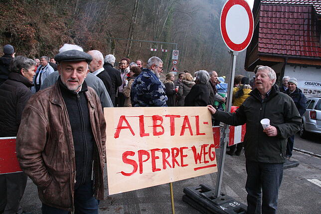 Bild 2: Viel Lob für den Albtal-Felssturz