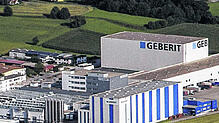 Blick auf den Produktionsstandort von Geberit in Pfullendorf. Bild: Geberit