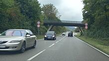 Die B 314 in Fahrtrichtung Stühlingen: Hier ist immer ordentlich Verkehr, die Strecke gilt als Hauptverkehrsachse zwischen Hochrhein, ...