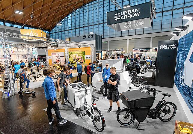 In normalen Messejahren ist die Halle A1 immer belegt, wie hier bei der Eurobike, die allerdings in diesem Jahr wegen der ...