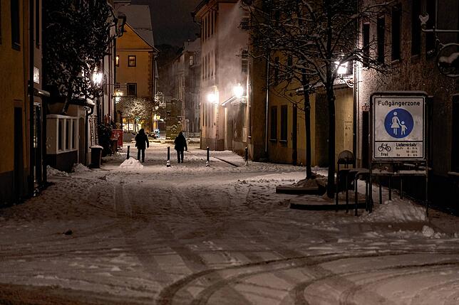 Bild 6: Besondere Eindrücke: Winternacht in Villingen