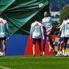 Die spanische Nationalmannschaft beim Training auf dem Gelände des SV Aasen.