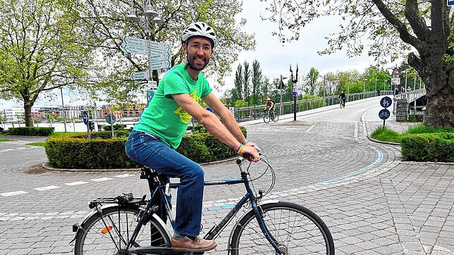 Gregor Gaffga ist der Radbeauftragte der Stadt Konstanz. Er sagt: Konstanz ist eine Fahrradstadt. Und damit das so bleibt, sollen noch ...
