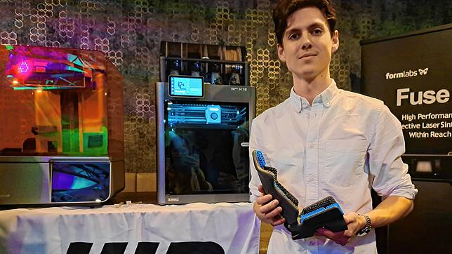 Frische Ideen für die Region: Maik Meisenburg vom jungen Unternehmen 3D-Werk auf der sechsten Innovation Night in Schwenningen.
