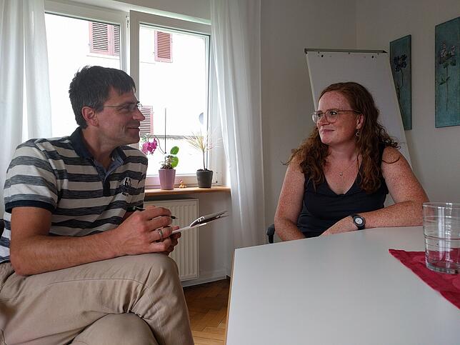 Sie helfen Familien in Notsituationen: die Psychologen Karsten Knapp und Josefa Gitschier von der psychologischen Beratungsstelle des ...